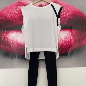 Y-3 set of leggings and T-shirt